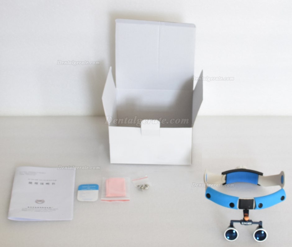 2.5X Medizinische Stirnband Typ ENT chirurgische Zahnlupe KWS FD-503G-1